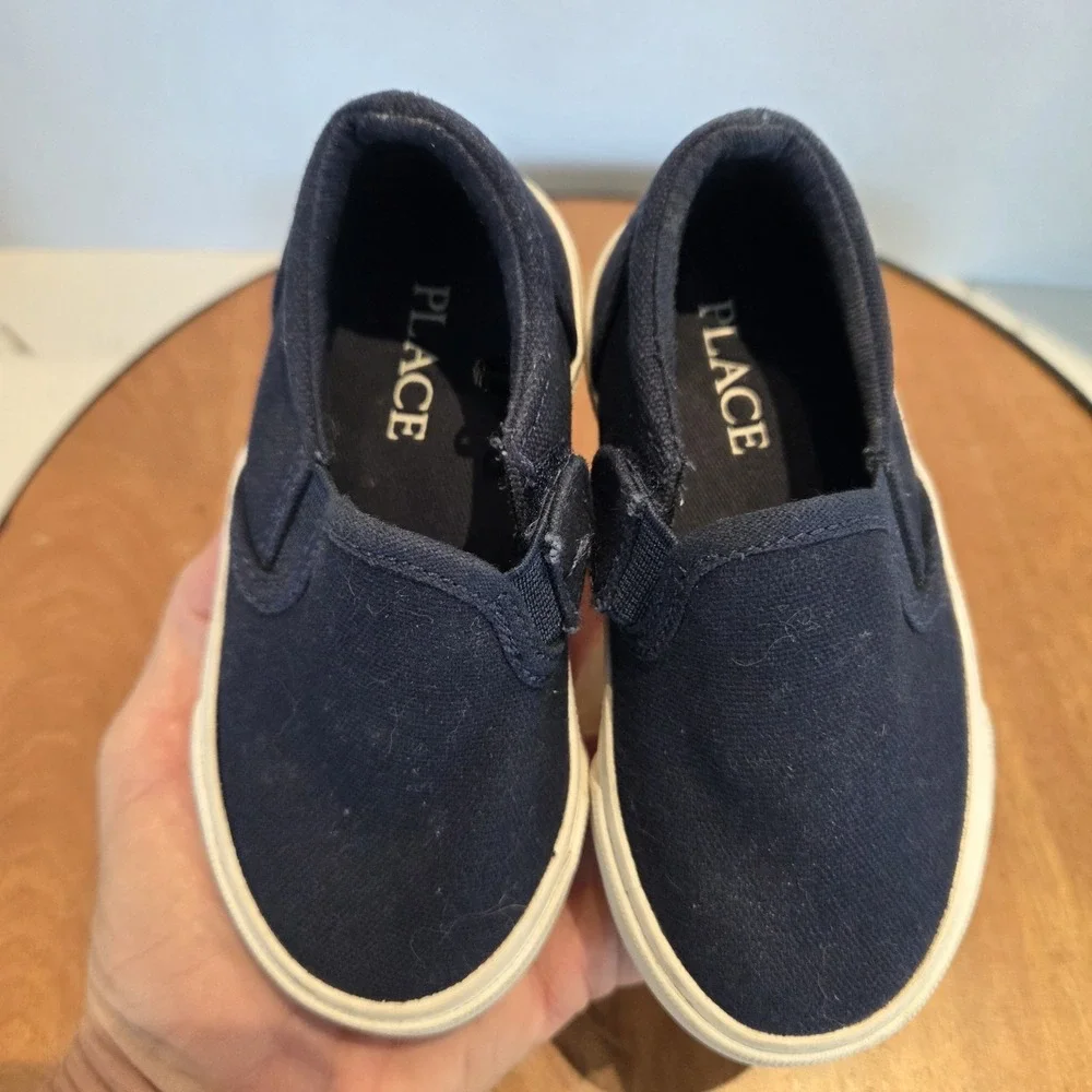 The Children's Place Boys Navy Tidal Slip On‎ Sneaker Shoes Size 6